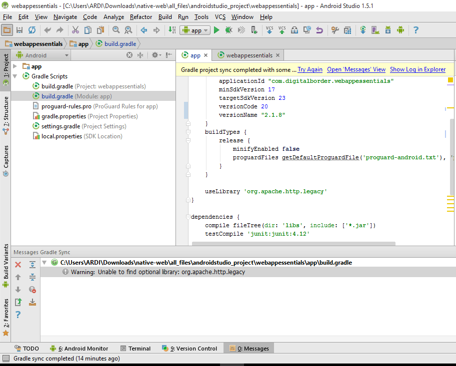 Cara Mengatasi Error org.apache.http.legacy di Android Studio