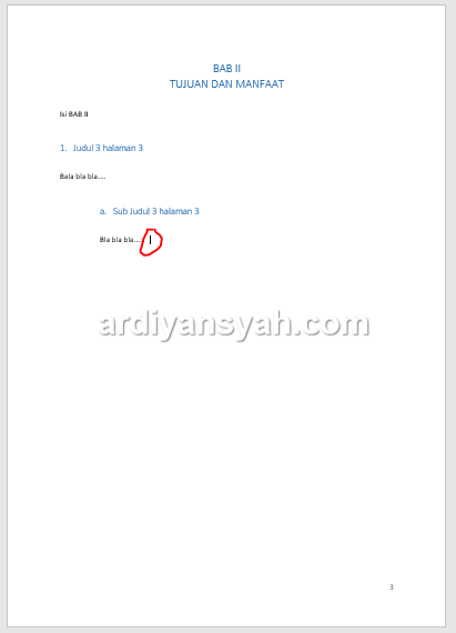 Cara Membuat Daftar Isi Otomatis di Word