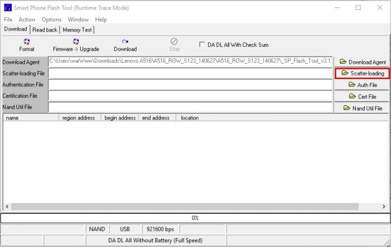 Cara Flashing Lenovo A516