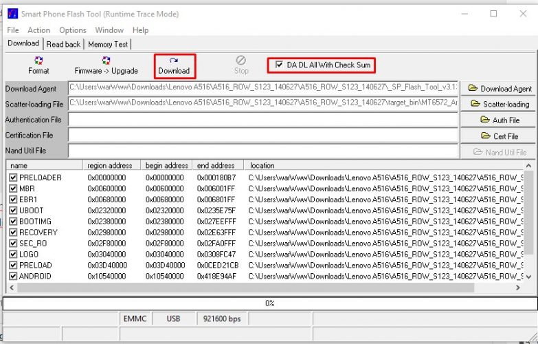 Cara Flashing Lenovo A516
