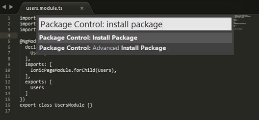 Cara Instal Plugin Sublime Text untuk Ionic