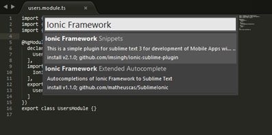 Cara Instal Plugin Sublime Text untuk Ionic