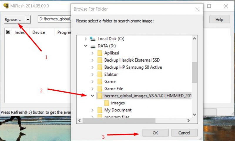 Tutorial Flashing Xiaomi Redmi Note 2 Menggunakan MiFlash