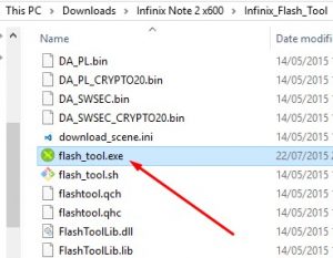 Cara Flashing Infinix Note 2 x600 dengan Infinix Flashtool